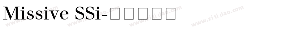 Missive SSi字体转换